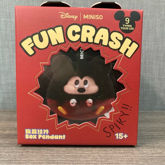 Disneys Miniso Fun Crash Plush keychain- Confined Sleepy Mickey - Picture 12 of 13